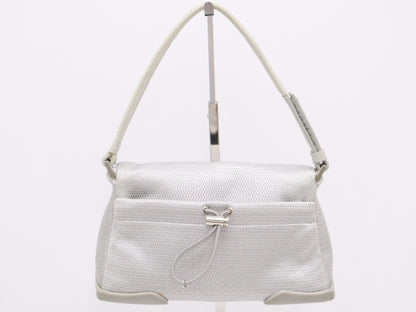 PRADA Prada Sport Mini Handbag Mesh Nylon Gray Handbag
