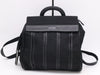 Les sacs Adam Leather and Nylon Backpack in Black with Pouch