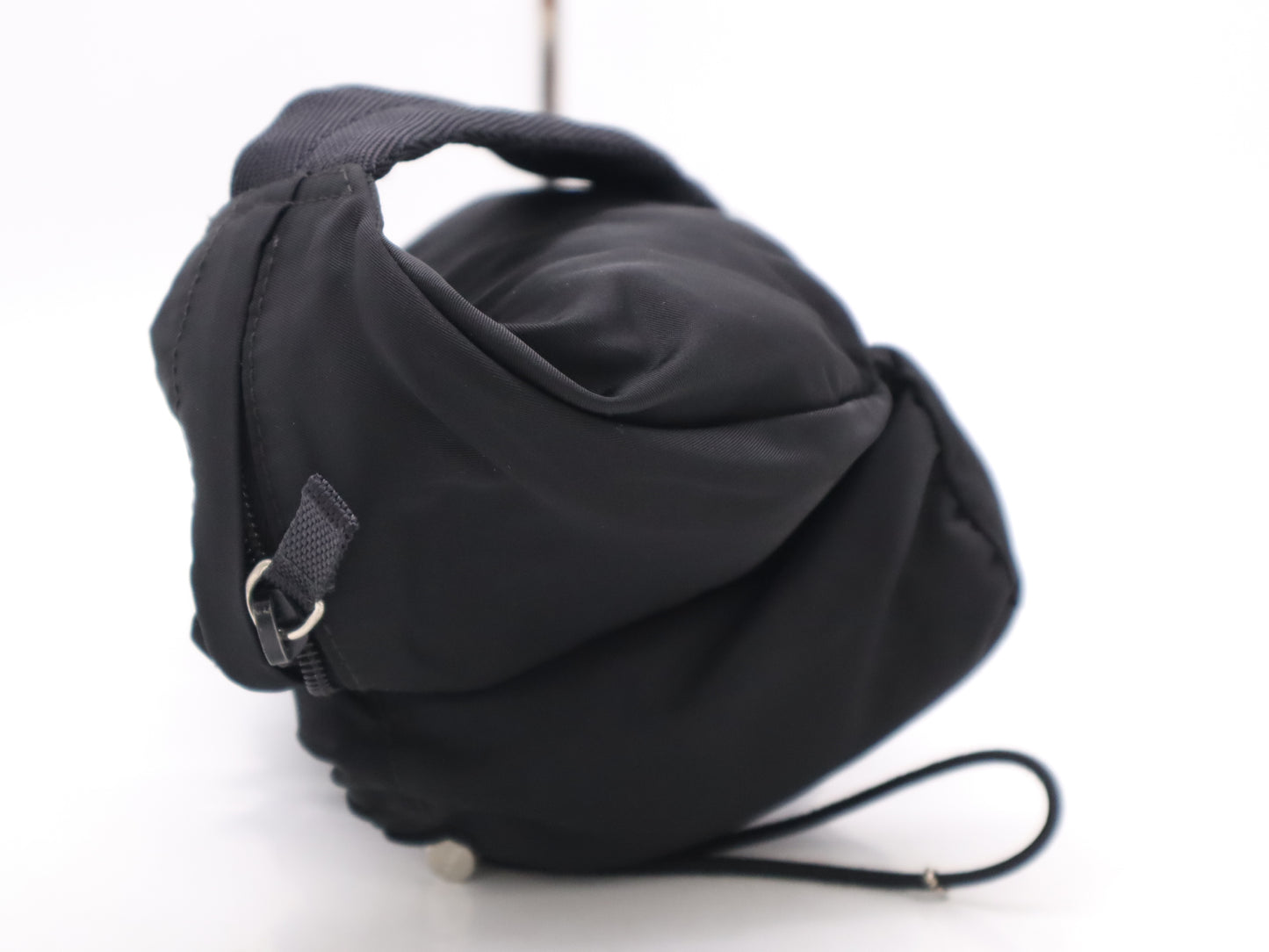 PRADA Nylon Triangle Logo Waist Bag