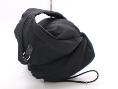 PRADA Nylon Triangle Logo Waist Bag