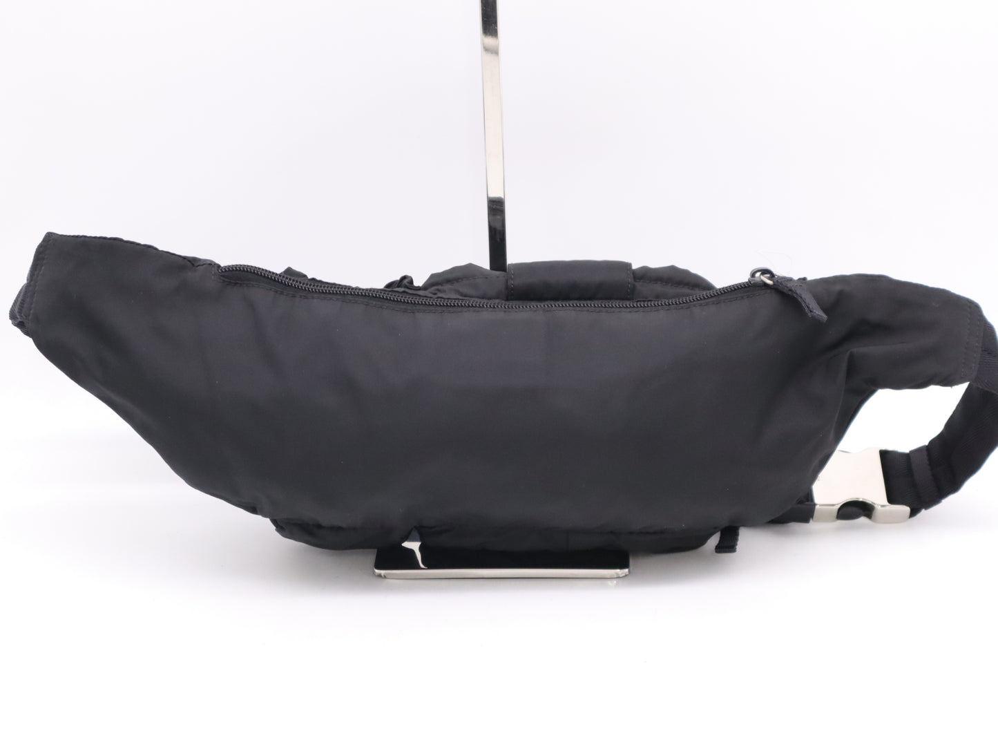 PRADA Nylon Triangle Logo Waist Bag