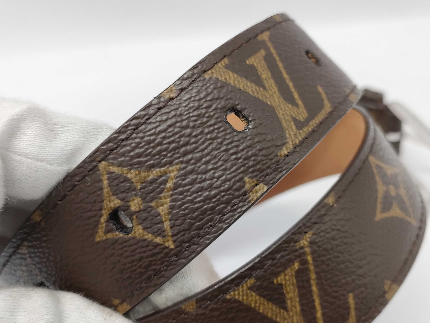 LOUIS VUITTON M6920 Monogram Santur Ellipse Belt 85/34