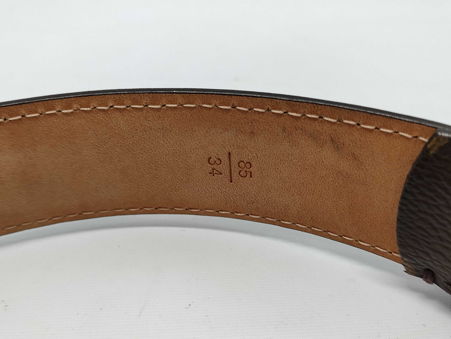 LOUIS VUITTON M6920 Monogram Santur Ellipse Belt 85/34