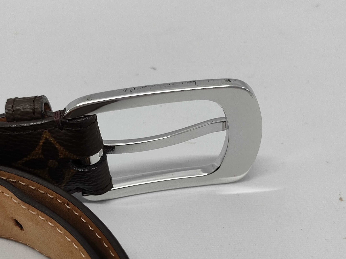 LOUIS VUITTON M6920 Monogram Santur Ellipse Belt 85/34