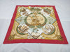 HERMES 100% Silk Carré 90 AU DELA DES CINQ MERS Across the Five Seas Red Blue Scarf
