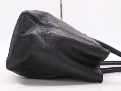 CHANEL Caviar Skin 2.55 Executive Tote Bag with Silver Hardware, Black Seal and Card Included, 10249221 Handbag