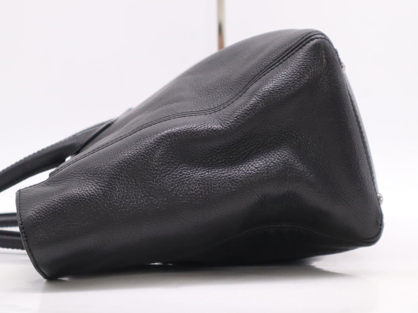 CHANEL Caviar Skin 2.55 Executive Tote Bag with Silver Hardware, Black Seal and Card Included, 10249221 Handbag