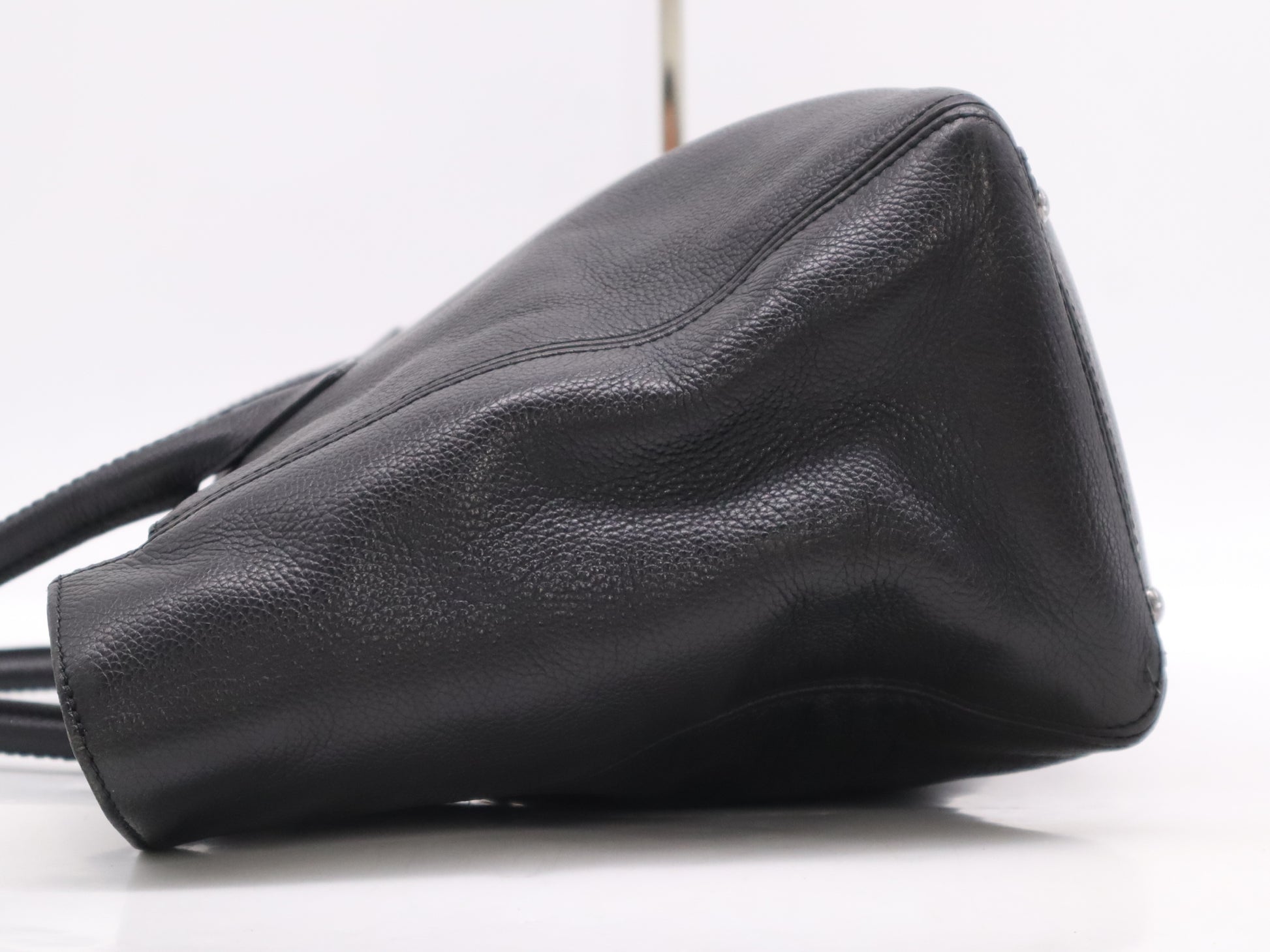 CHANEL Caviar Skin 2.55 Executive Tote Bag with Silver Hardware, Black Seal and Card Included, 10249221 Handbag