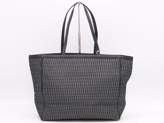 Jacquard x Leather K-VAL Medium Tote Bag, Black, with Dust Bag