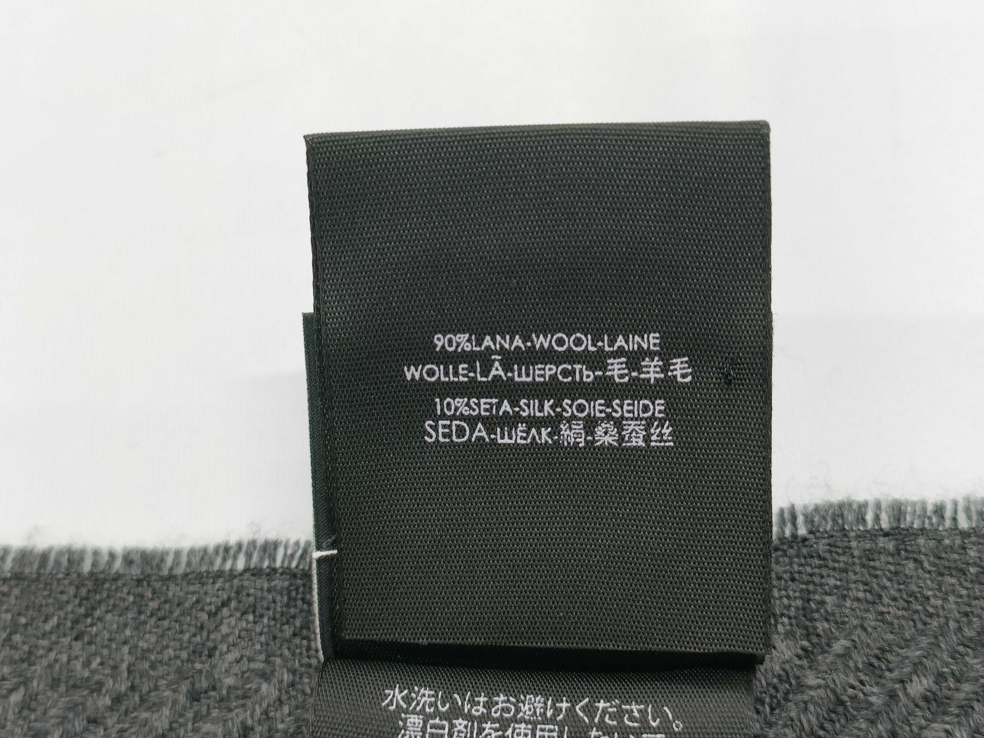 GUCCI 508313 Wool GG Pattern Scarf Blue Gray with Box