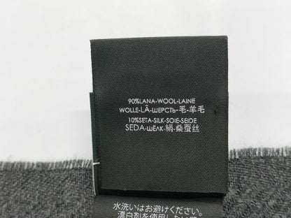 GUCCI 508313 Wool GG Pattern Scarf Blue Gray with Box