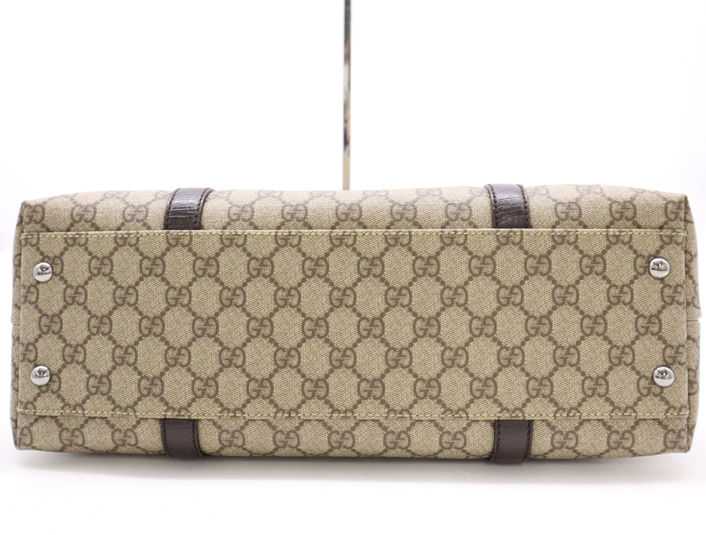 GUCCI GG Supreme 114595 Canvas GG Supreme Tote Bag Beige Handbag