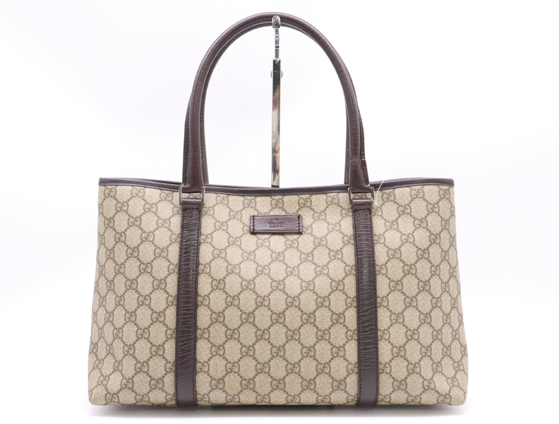 GUCCI GG Supreme 114595 Canvas GG Supreme Tote Bag Beige Handbag