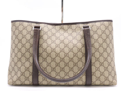 GUCCI GG Supreme 114595 Canvas GG Supreme Tote Bag Beige Handbag