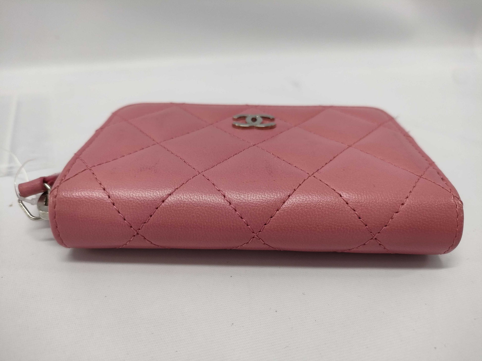 CHANEL Lambskin Classic Zip Coin Purse in Pink with Guarantee Card and Dust Bag, Card and Sticker 22607397 Coin Case