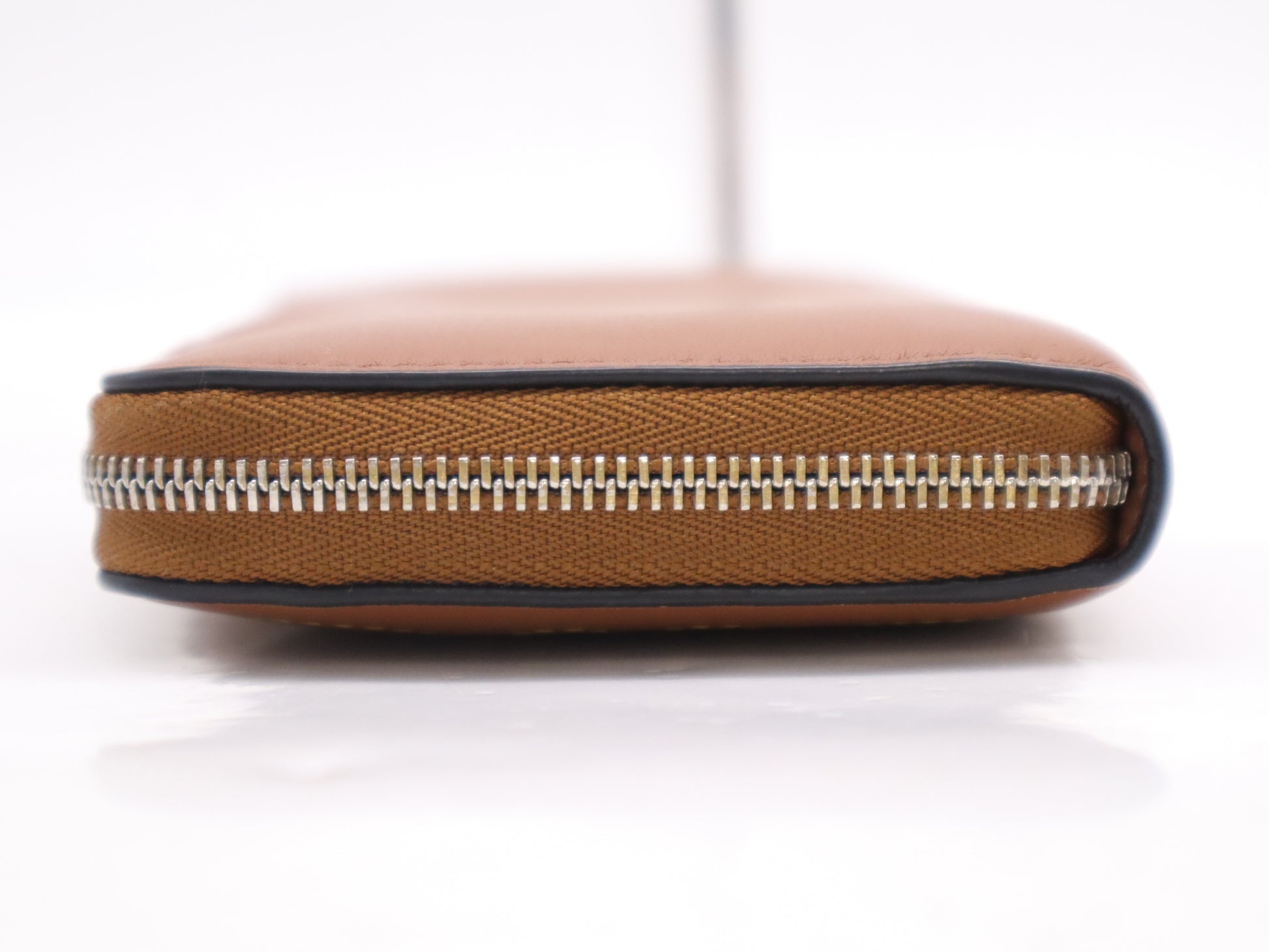 LOEWE Classic Calfskin Zip-Around Wallet in Tan Ocher 262216 Wallet