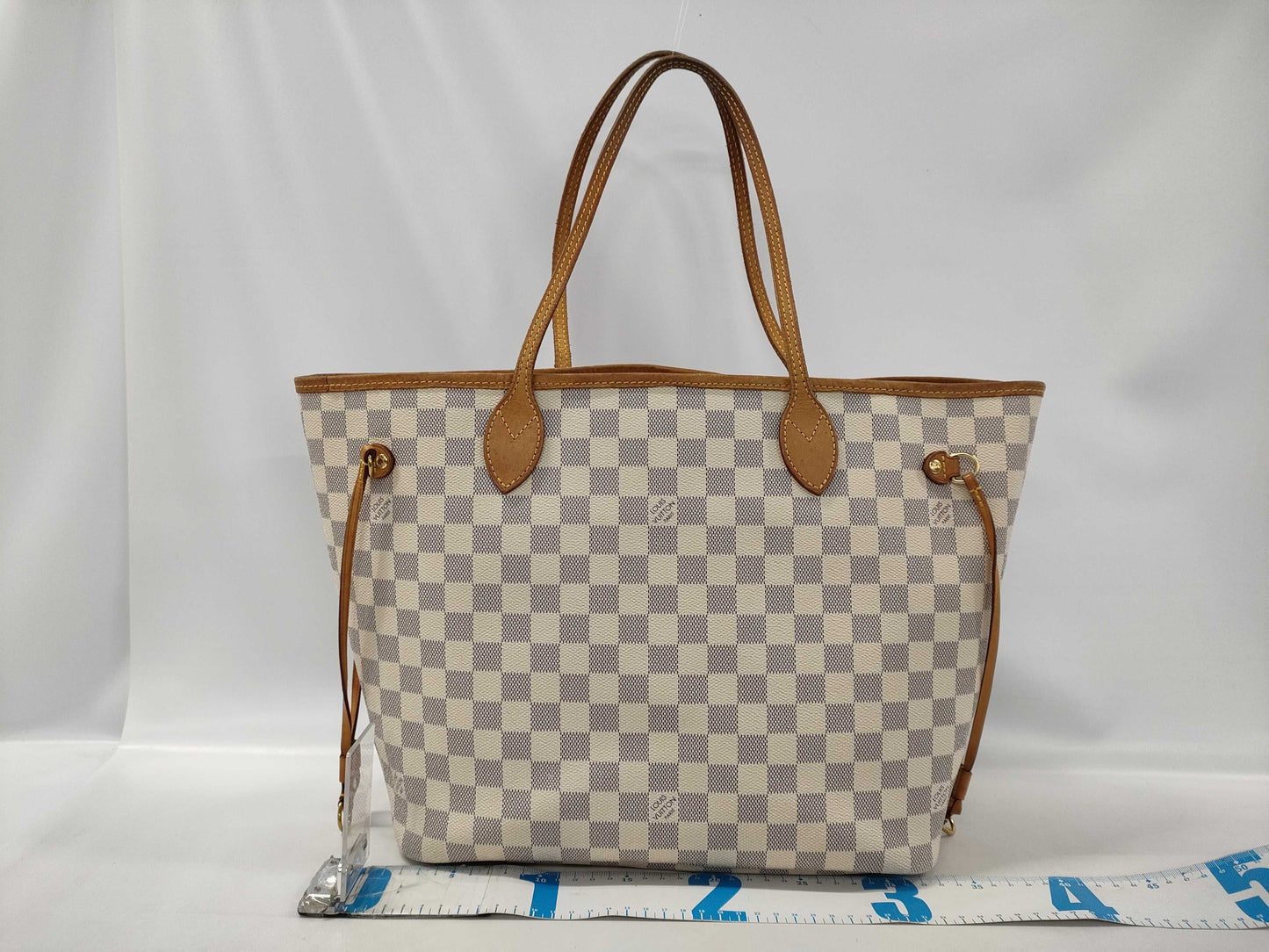 LOUIS VUITTON N41605 Azur Neverfull MM Rose Ballerine Tote Bag