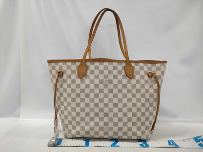 LOUIS VUITTON N41605 Azur Neverfull MM Rose Ballerine Tote Bag