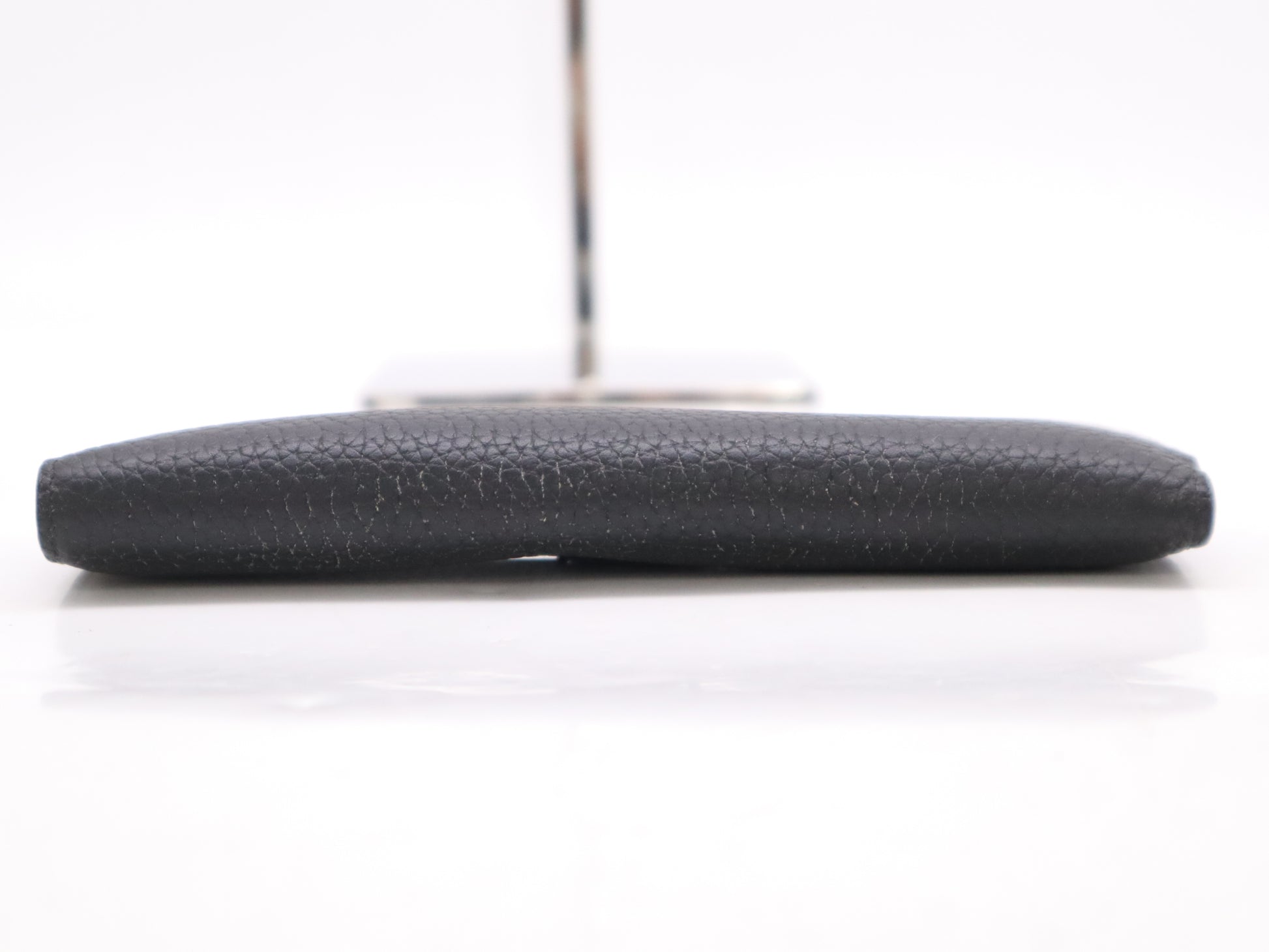 LOUIS VUITTON M81330 Taurillon Leather Vertical Wallet Capucines Black with Dust Bag and Box