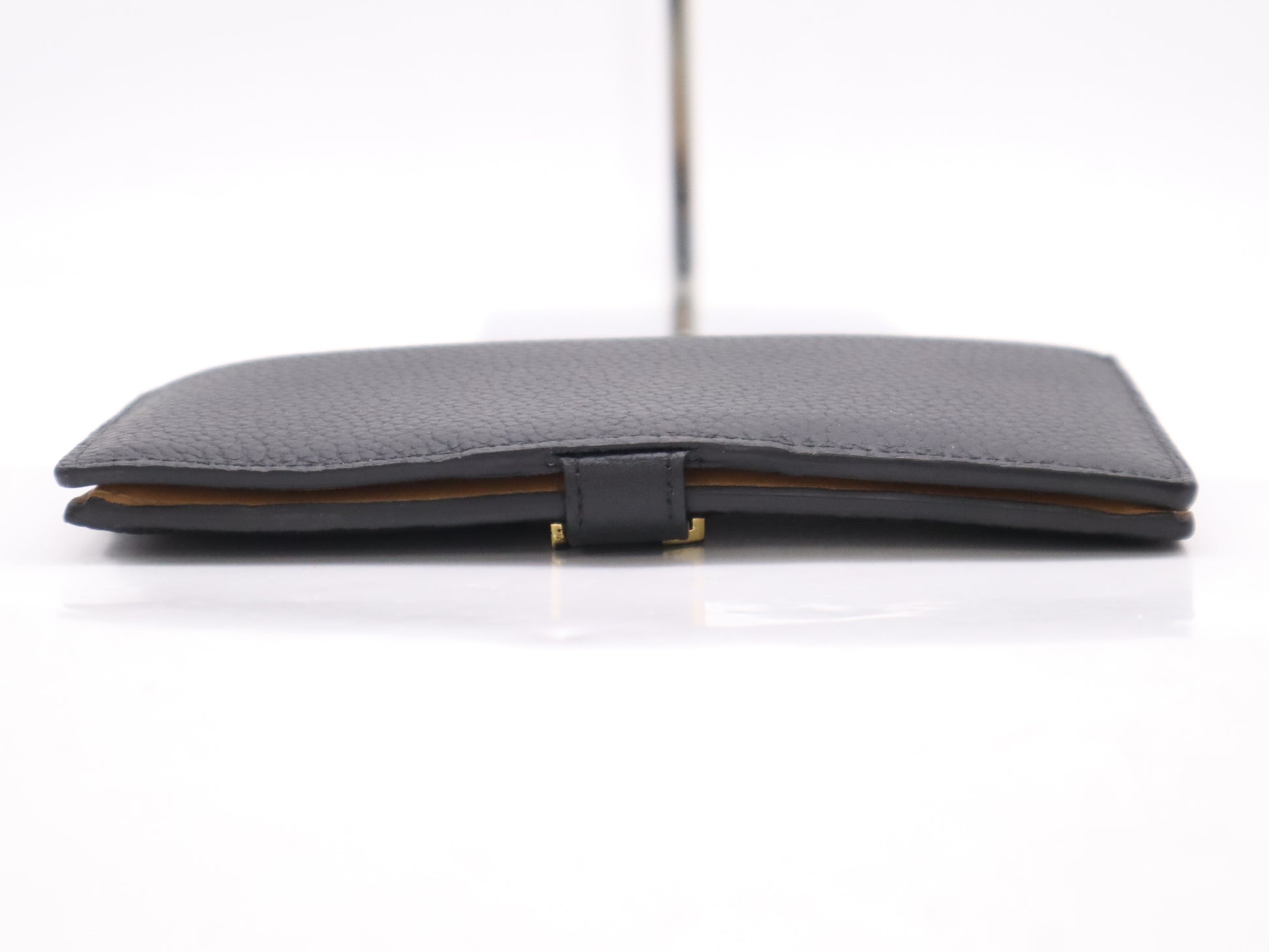 LOUIS VUITTON M81330 Taurillon Leather Vertical Wallet Capucines Black with Dust Bag and Box