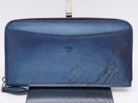 Berluti ITAUBA_NEO-JOUR-V2 Scritto Leather Itauba Neo Wallet