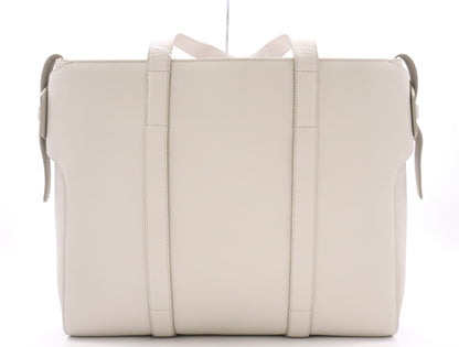 Dior Grained Calfskin Color Large Tote Bag in Gray with Dust Bag