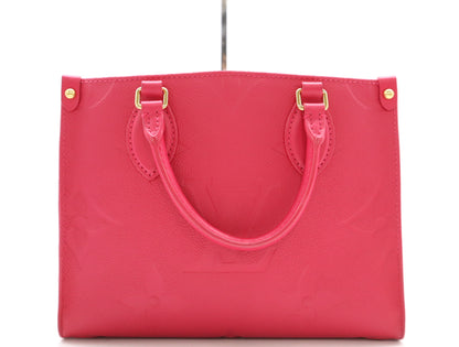 LOUIS VUITTON M45660 Monogram Empreinte On the Go PM Freesia Shoulder Bag with Shoulder Strap, RFID Verified