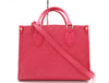 LOUIS VUITTON M45660 Monogram Empreinte On the Go PM Freesia Shoulder Bag with Shoulder Strap, RFID Verified
