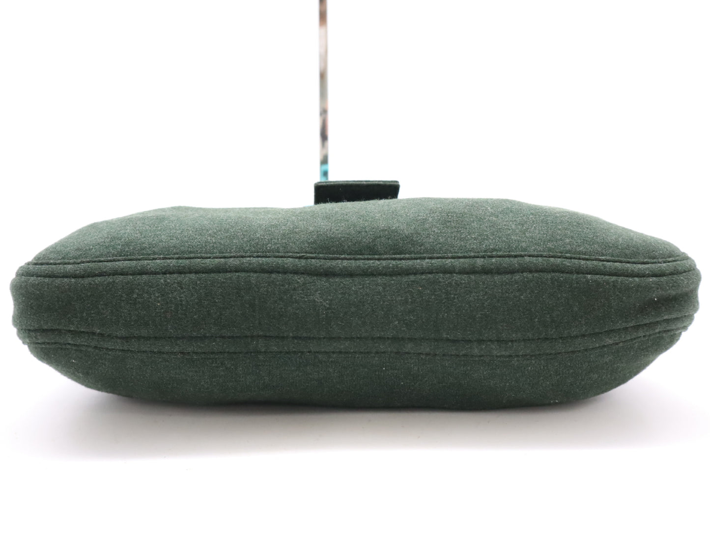 FENDI Mamma Bucket Cotton Jersey Shoulder Bag Green