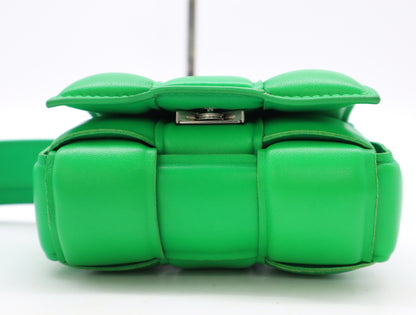 BOTTEGA VENETA Intrecciato Large Padded Cassette Leather Shoulder Bag, Paraquito, with Dust Bag