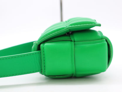 BOTTEGA VENETA Intrecciato Large Padded Cassette Leather Shoulder Bag, Paraquito, with Dust Bag