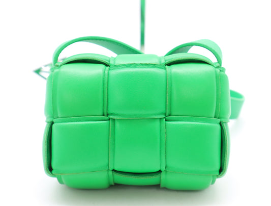 BOTTEGA VENETA Intrecciato Large Padded Cassette Leather Shoulder Bag, Paraquito, with Dust Bag