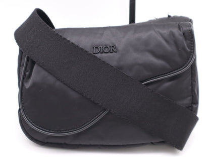 Dior Nylon Saddle Bag Body Bag Black Shoulder Bag