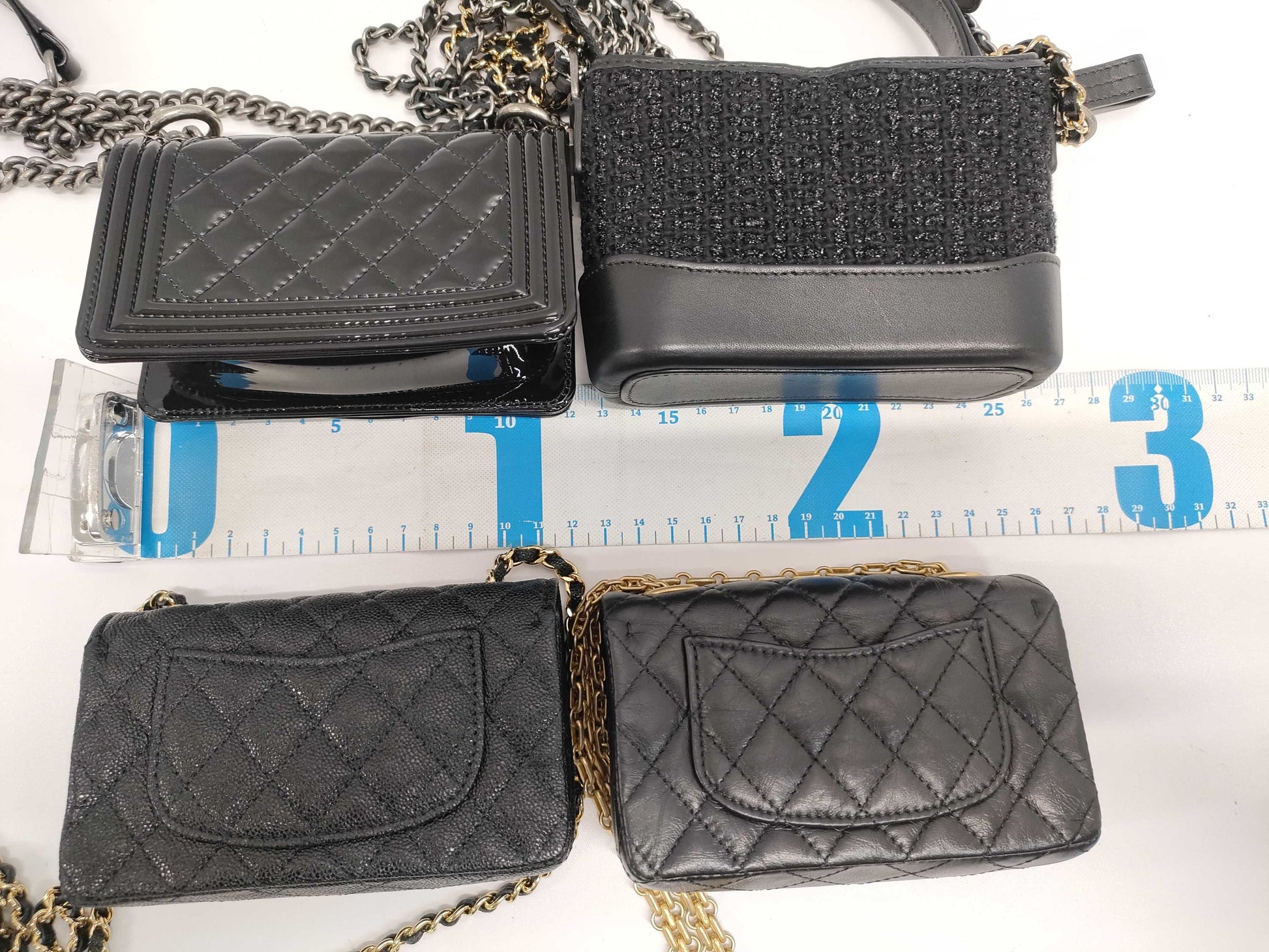 CHANEL Lambskin Grained Calfskin & Tweed Success Story Trunk Set 