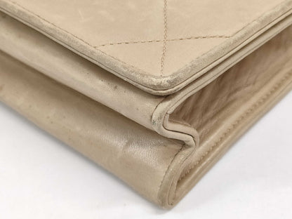 CHANEL Lambskin Matelasse Coco Mark Chain Shoulder Bag with GD Hardware 0657409