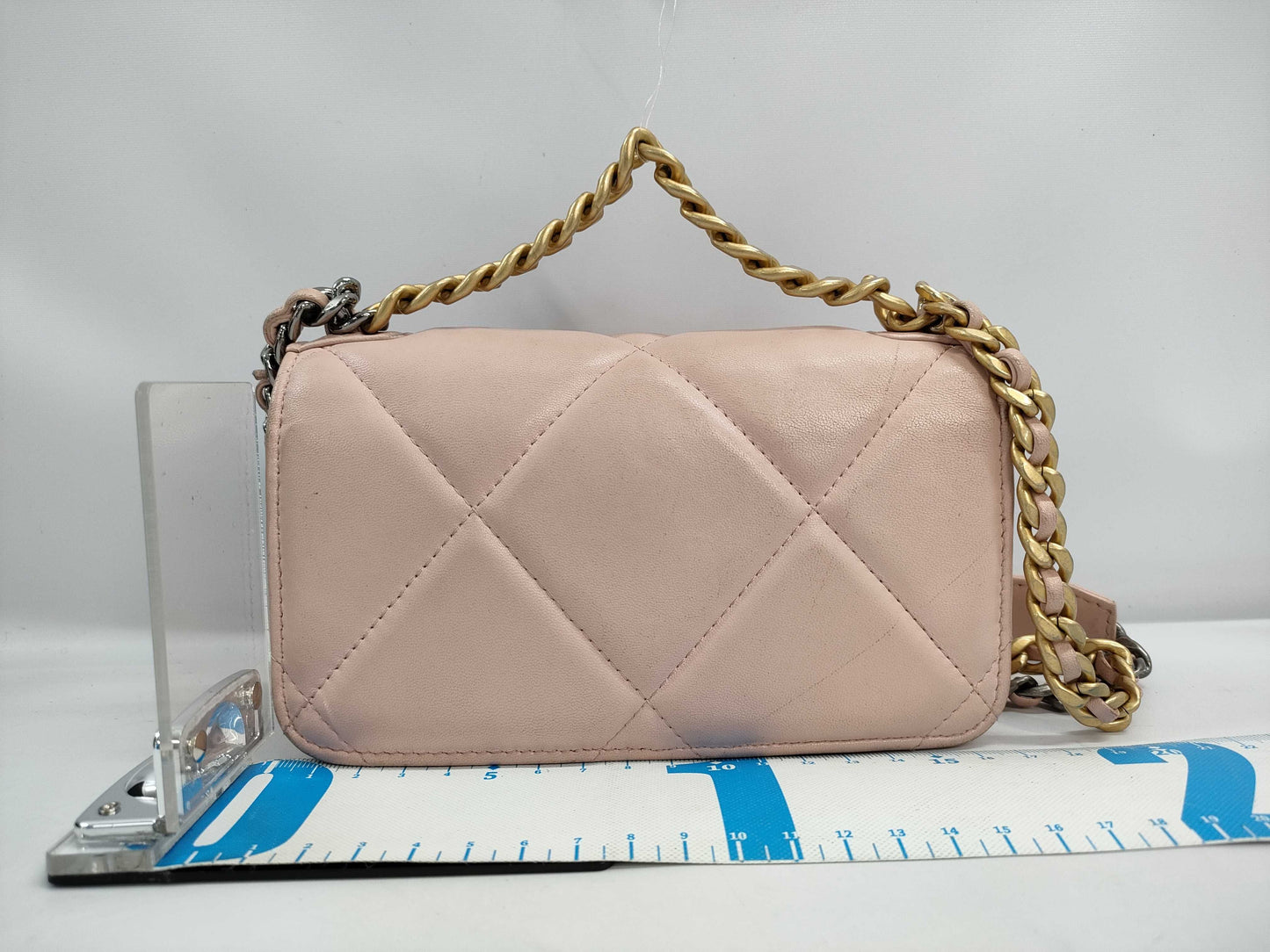 CHANEL Lambskin Phone Case with Chain Clutch, Pink, ETGPEKCC, Box Included