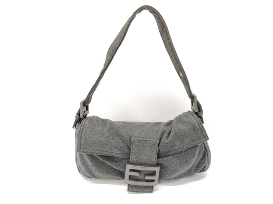 FENDI Mamma Bucket Wool Handbag