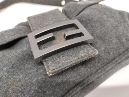 FENDI Mamma Bucket Wool Handbag