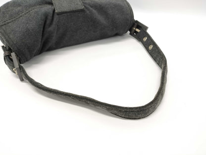 FENDI Mamma Bucket Wool Handbag