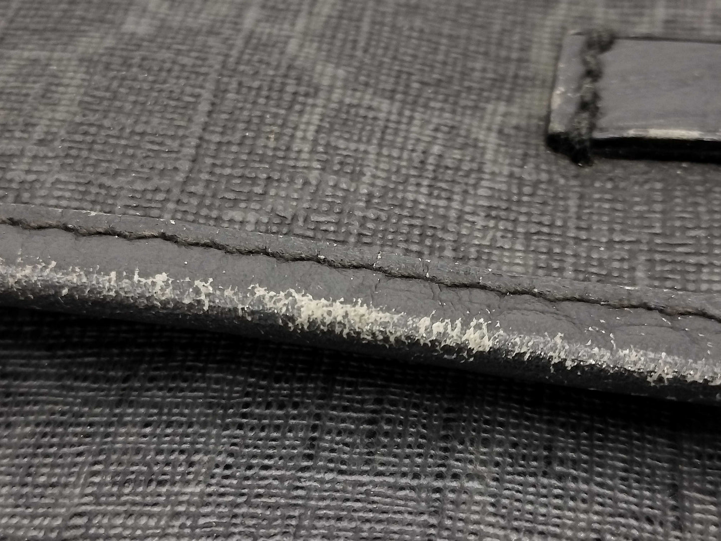 GUCCI GG Supreme PVC and Leather Shoulder Bag, Black and Gray, 162904