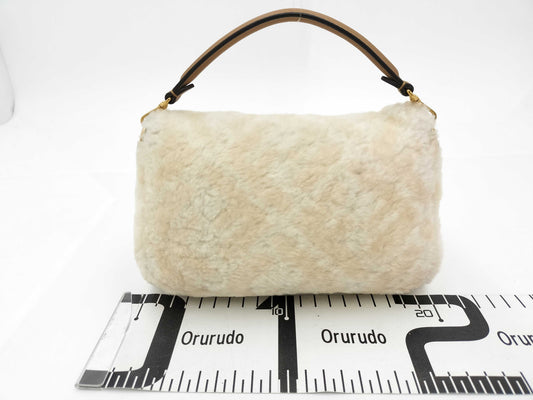FENDI Unused FENDI Fur Mamma Bucket Handbag Shoulder Bag