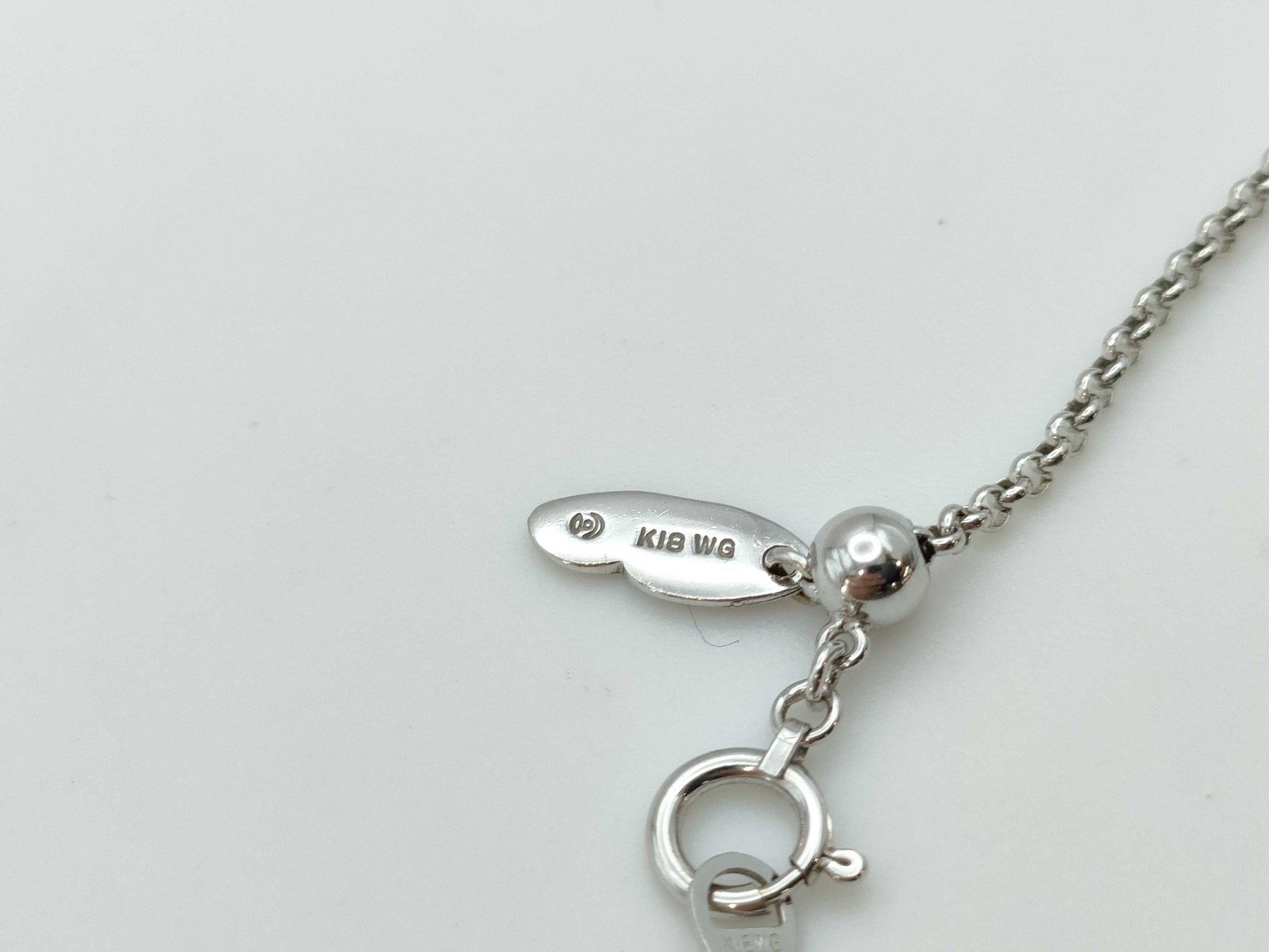 TASAKI D0.16ct K18WG 8.0g Necklace 