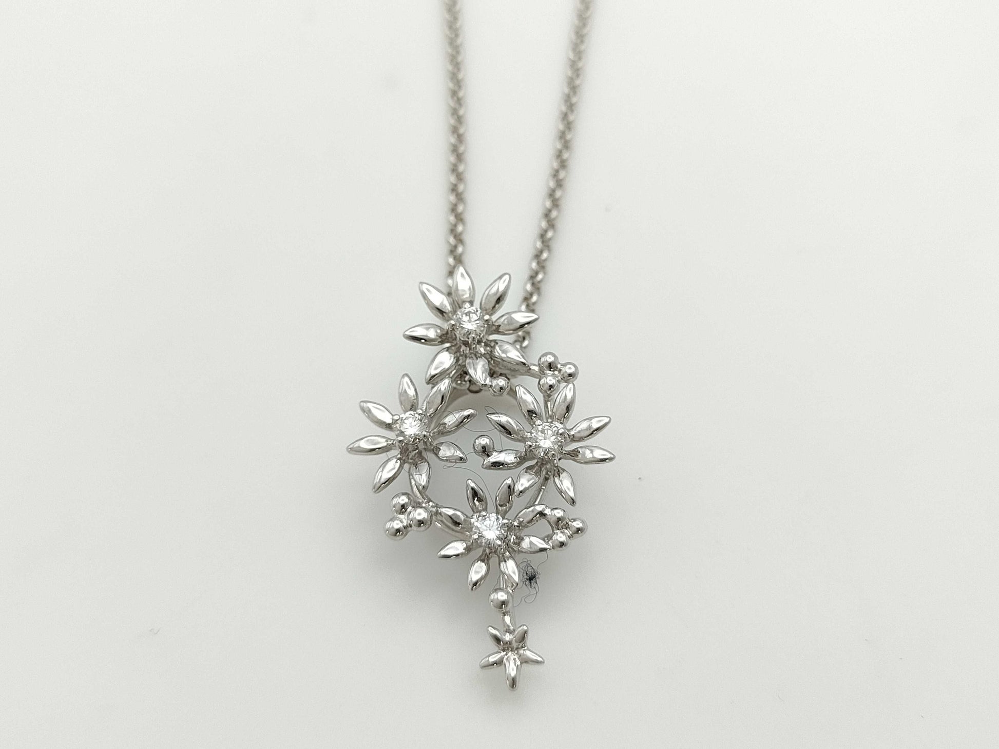 TASAKI D0.16ct K18WG 8.0g Necklace 