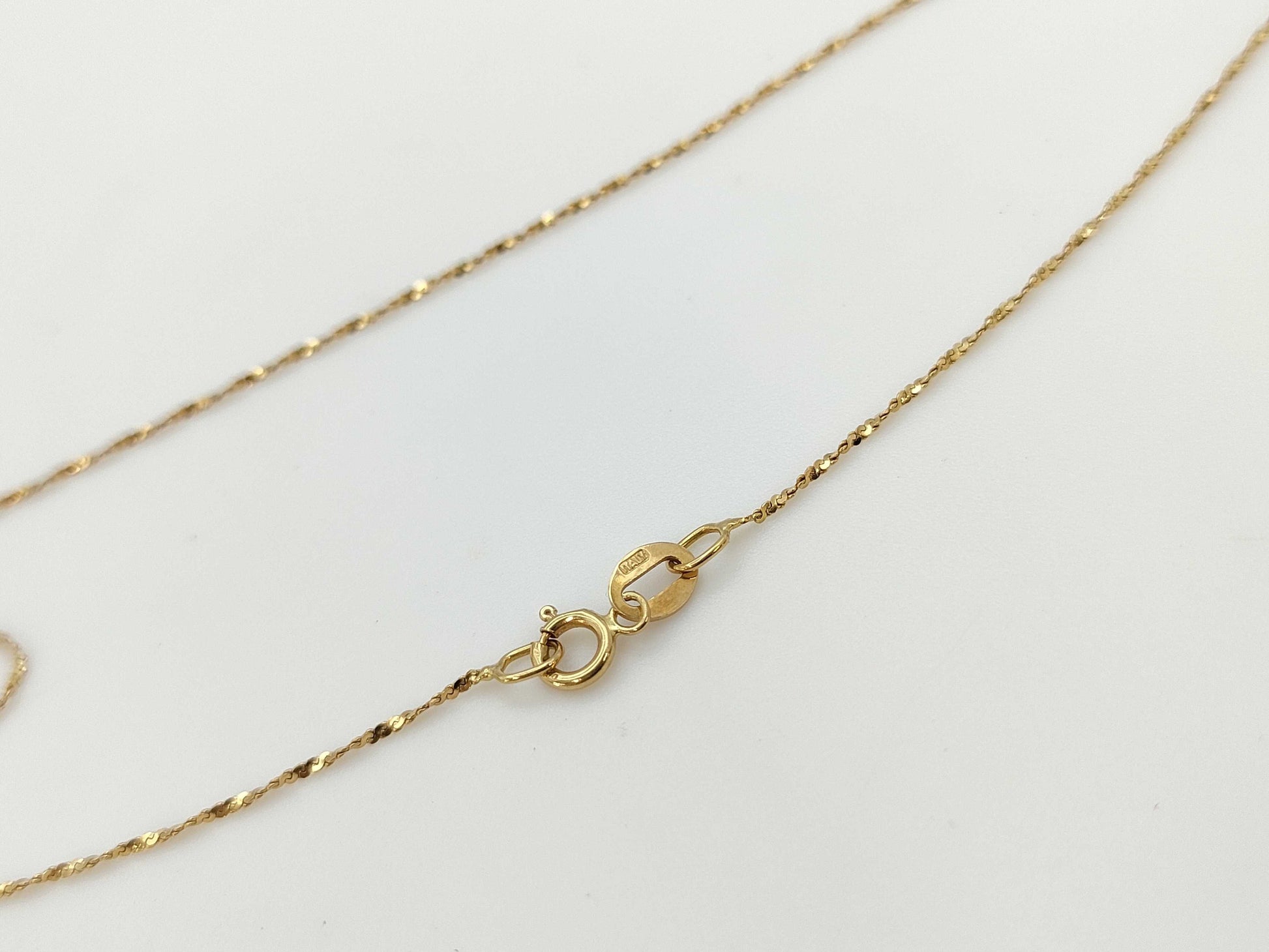 Sapphire D0.34ct K18 2.3g Necklace 