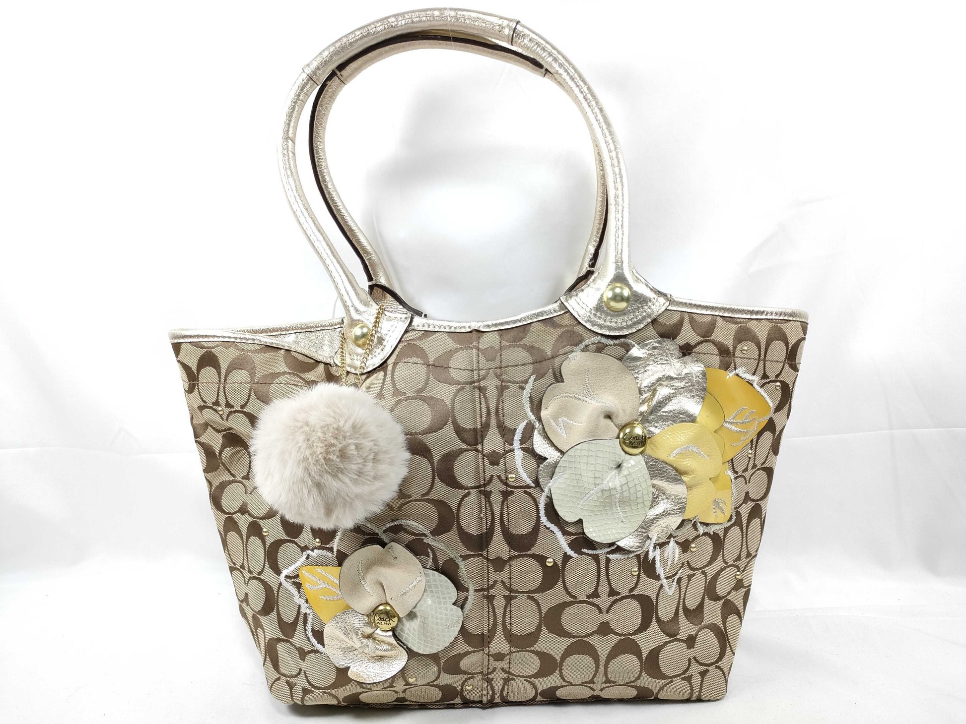 COACH Signature Flower Tote Bag