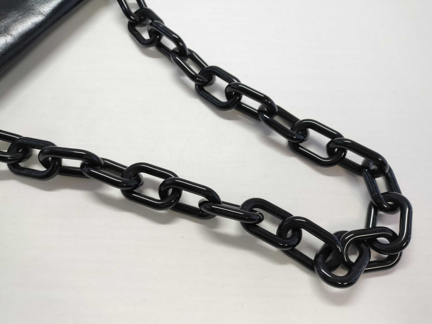 PRADA Prada Leather Plastic Chain Shoulder Bag