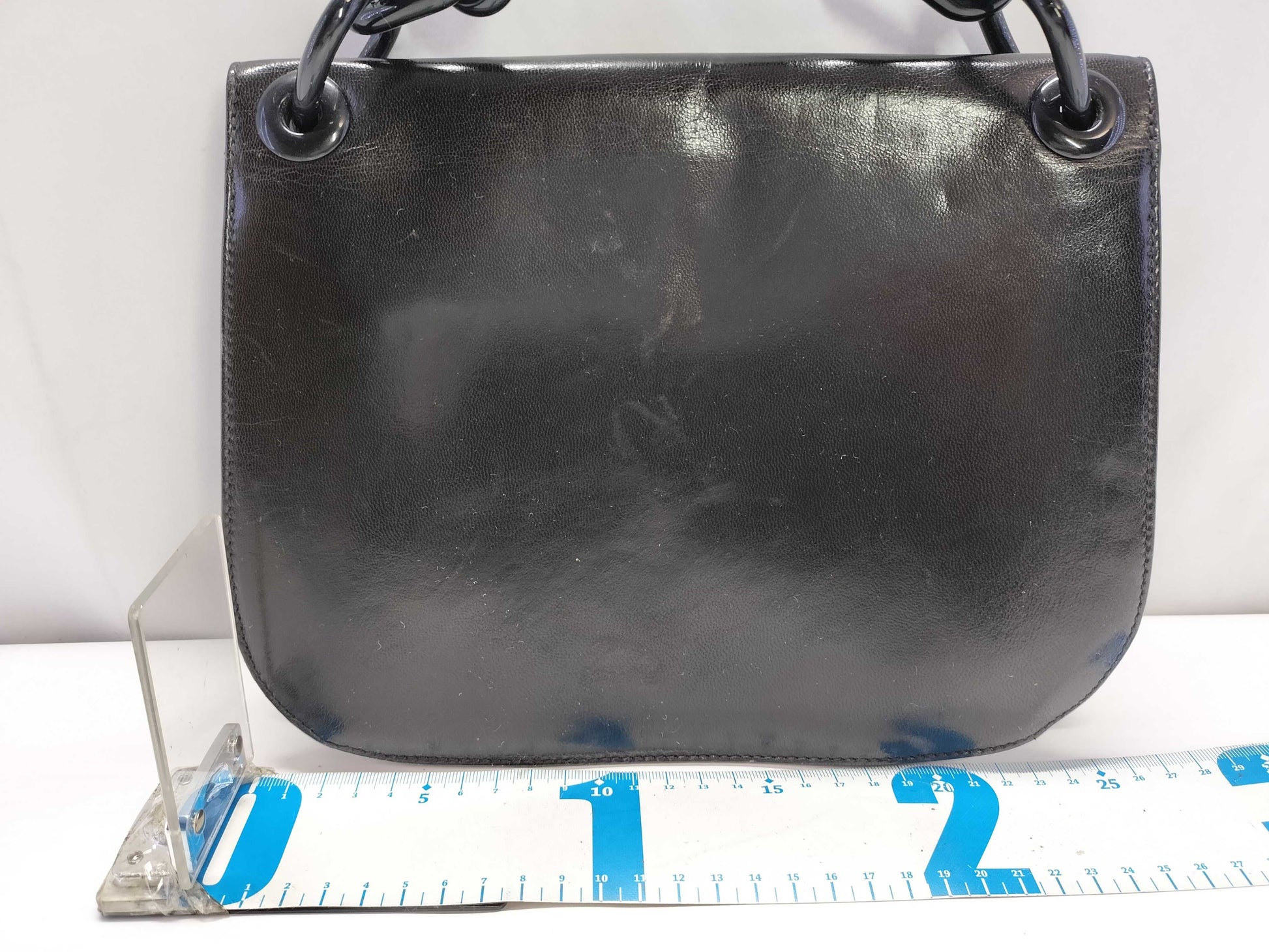 PRADA Prada Leather Plastic Chain Shoulder Bag