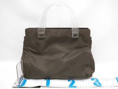 PRADA Nylon Prada Nylon Tote Bag with Plastic Handle