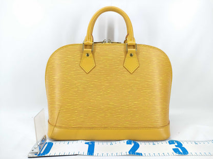 LOUIS VUITTON Epi Alma Yellow Handbag