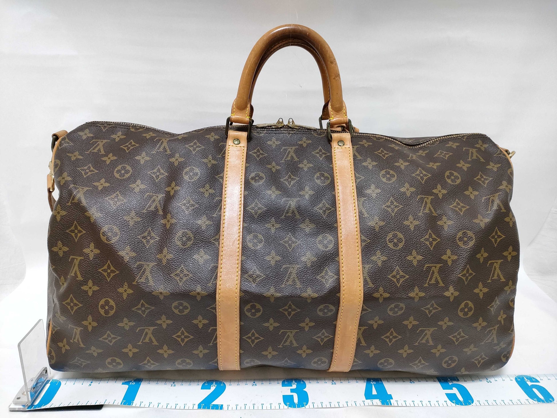 LOUIS VUITTON Monogram Keepall Bandouliere 55 VI884 Boston Bag